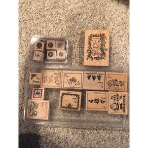 Stampin Up lot of Christmas stamps